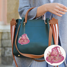 Load image into Gallery viewer, 5/6/8PCS Diamond Art Keyring Flexible Fish Double Sided Wizard Hat Special Shape