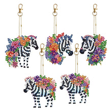 Load image into Gallery viewer, 5/6/8PCS Diamond Art Keyring Flexible Fish Double Sided Wizard Hat Special Shape