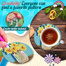 Load image into Gallery viewer, 8PCS Diamond Painting Coasters Kits Special Shape Diamond Painting DIY Coaster
