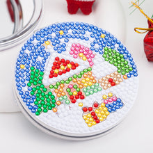 Load image into Gallery viewer, Double Sided Special Shape Diamond Pocket Mirror Santa for Adults Kids Beginners