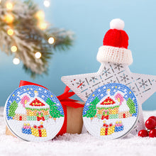 Load image into Gallery viewer, Double Sided Special Shape Diamond Pocket Mirror Santa for Adults Kids Beginners