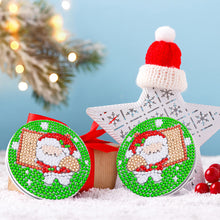 Load image into Gallery viewer, Double Sided Special Shape Diamond Pocket Mirror Santa for Adults Kids Beginners
