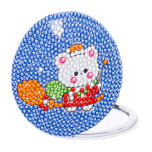 Load image into Gallery viewer, Double Sided Special Shape Diamond Pocket Mirror Santa for Adults Kids Beginners