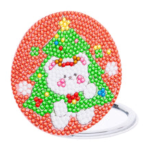 Load image into Gallery viewer, Double Sided Special Shape Diamond Pocket Mirror Santa for Adults Kids Beginners