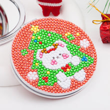 Load image into Gallery viewer, Double Sided Special Shape Diamond Pocket Mirror Santa for Adults Kids Beginners
