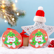Load image into Gallery viewer, Double Sided Special Shape Diamond Pocket Mirror Santa for Adults Kids Beginners