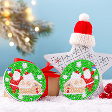Load image into Gallery viewer, Double Sided Special Shape Diamond Pocket Mirror Santa for Adults Kids Beginners