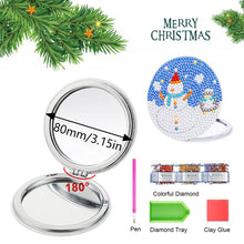 Load image into Gallery viewer, Double Sided Special Shape Diamond Art Mirror Snowman Santa Gift for Women Girls