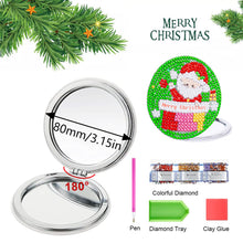 Load image into Gallery viewer, Double Sided Diamond Art Mirror for Adults Kids Beginners (Santa #5)