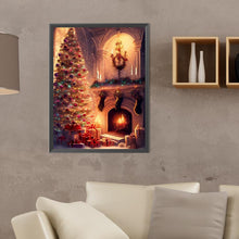 Load image into Gallery viewer, Diamond Painting - Full Round - Christmas warm fireplace (30*40CM)
