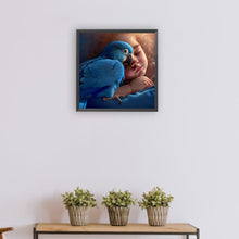 Load image into Gallery viewer, Diamond Painting - Full Round - bluebird and girl (30*30CM)