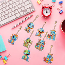 Load image into Gallery viewer, 8PCS Double Sided Special Shape Diamond Art Keyring Baby Dinosaur (YS272)