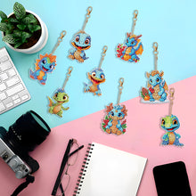 Load image into Gallery viewer, 8PCS Double Sided Special Shape Diamond Art Keyring Baby Dinosaur (YS272)