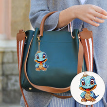 Load image into Gallery viewer, 8PCS Double Sided Special Shape Diamond Art Keyring Baby Dinosaur (YS272)