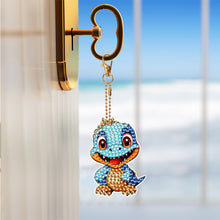 Load image into Gallery viewer, 8PCS Double Sided Special Shape Diamond Art Keyring Baby Dinosaur (YS272)
