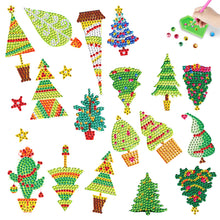 Load image into Gallery viewer, 2PCS Gem Art DIY Craft Kit Diamond Painting Sticker (Christmas Tree)