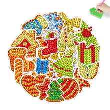 Load image into Gallery viewer, 2PCS Gem Art DIY Craft Kit Diamond Painting Sticker (Christmas Element BT407)