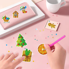 Load image into Gallery viewer, 2PCS Gem Art DIY Craft Kit Diamond Painting Sticker (Christmas Critters BT415)