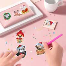 Load image into Gallery viewer, 2PCS Gem Art DIY Craft Kit Diamond Painting Sticker (Christmas Creatures BT422)