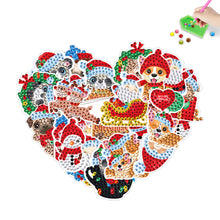 Load image into Gallery viewer, 2PCS Gem Art DIY Craft Kit Diamond Painting Sticker (Christmas Creatures BT422)