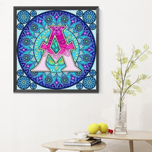 Load image into Gallery viewer, Diamond Painting - Full Round - Mandala letter A (30*30CM)