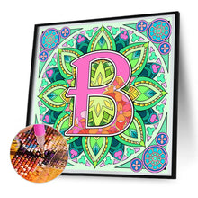 Load image into Gallery viewer, Diamond Painting - Full Round - Mandala letter B (30*30CM)