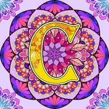Load image into Gallery viewer, Diamond Painting - Full Round - Mandala letter C (30*30CM)