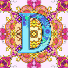 Load image into Gallery viewer, Diamond Painting - Full Round - Mandala letter D (30*30CM)