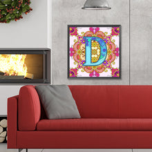 Load image into Gallery viewer, Diamond Painting - Full Round - Mandala letter D (30*30CM)