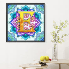 Load image into Gallery viewer, Diamond Painting - Full Round - Mandala letter E (30*30CM)