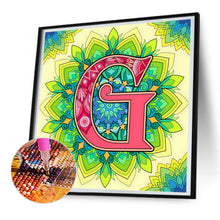 Load image into Gallery viewer, Diamond Painting - Full Round - Mandala letter G (30*30CM)
