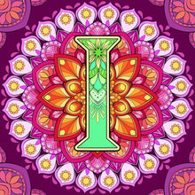 Load image into Gallery viewer, Diamond Painting - Full Round - Mandala letter I (30*30CM)