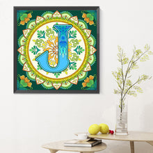Load image into Gallery viewer, Diamond Painting - Full Round - Mandala letter J (30*30CM)
