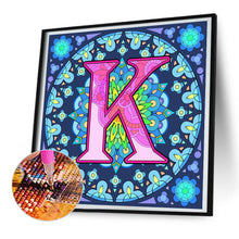 Load image into Gallery viewer, Diamond Painting - Full Round - Mandala letter K (30*30CM)