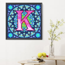 Load image into Gallery viewer, Diamond Painting - Full Round - Mandala letter K (30*30CM)