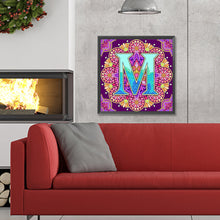 Load image into Gallery viewer, Diamond Painting - Full Round - Mandala letter M (30*30CM)