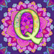 Load image into Gallery viewer, Diamond Painting - Full Round - Mandala letter Q (30*30CM)