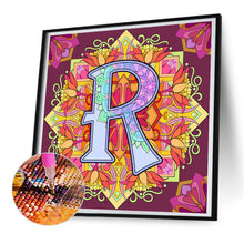 Load image into Gallery viewer, Diamond Painting - Full Round - Mandala letter R (30*30CM)