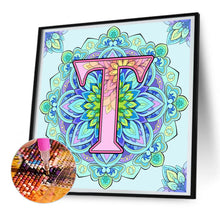 Load image into Gallery viewer, Diamond Painting - Full Round - Mandala letter T (30*30CM)