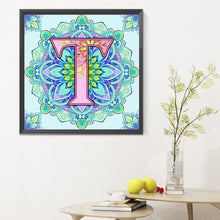 Load image into Gallery viewer, Diamond Painting - Full Round - Mandala letter T (30*30CM)