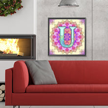 Load image into Gallery viewer, Diamond Painting - Full Round - Mandala letter U (30*30CM)