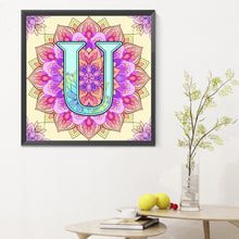 Load image into Gallery viewer, Diamond Painting - Full Round - Mandala letter U (30*30CM)