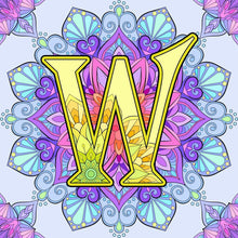 Load image into Gallery viewer, Diamond Painting - Full Round - Mandala letter W (30*30CM)