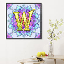 Load image into Gallery viewer, Diamond Painting - Full Round - Mandala letter W (30*30CM)