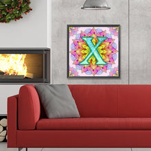 Load image into Gallery viewer, Diamond Painting - Full Round - Mandala letter X (30*30CM)