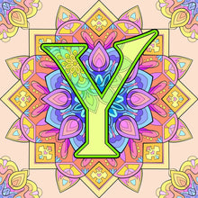 Load image into Gallery viewer, Diamond Painting - Full Round - Mandala letter Y (30*30CM)