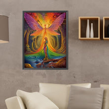 Load image into Gallery viewer, Diamond Painting - Full Round - woman and fairy (30*40CM)