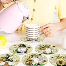 Load image into Gallery viewer, 8PCS Special Shape Diamond Painting Coasters Kits (Sunflower and Gnome #2)