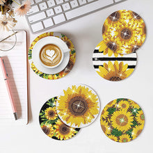 Load image into Gallery viewer, 8PCS Special Shape Diamond Painting Coasters Kits (Sunflowers)