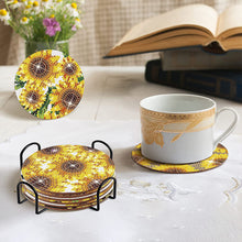 Load image into Gallery viewer, 8PCS Special Shape Diamond Painting Coasters Kits (Sunflowers)